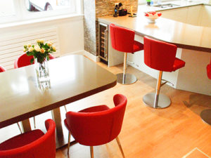 Doris Red Barstools & Chairs