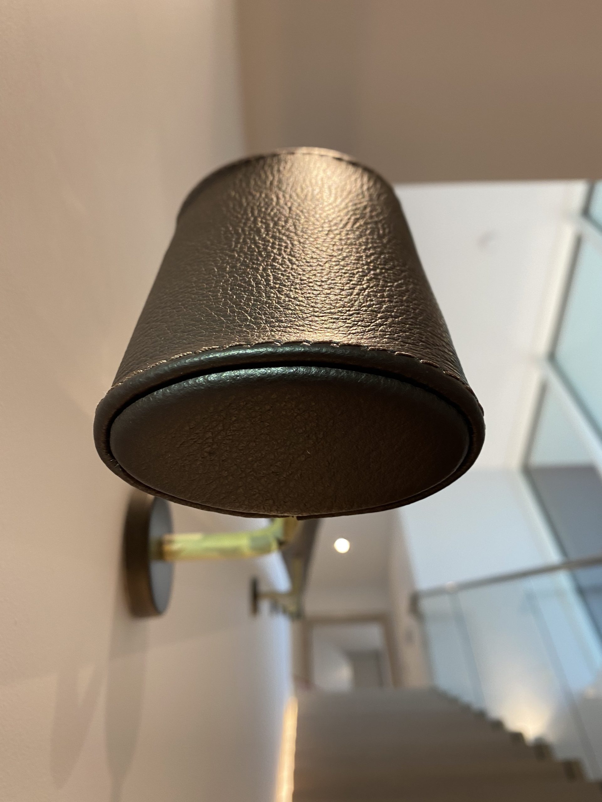 Leather handrails